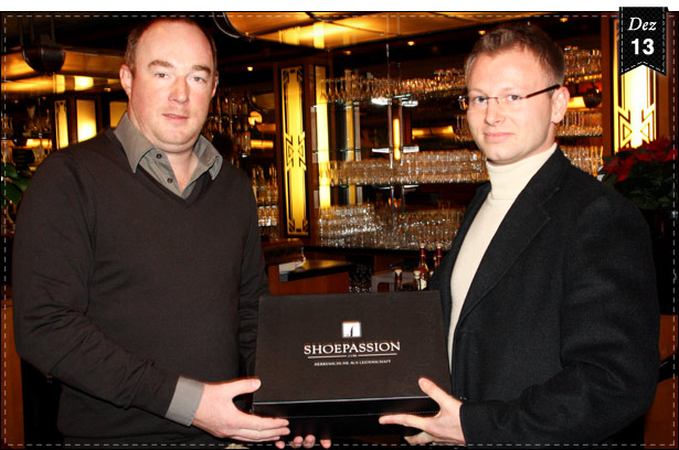 Rüdiger Gawlitta (Brasserie am Gendarmenmarkt) & Henry Bökemeiser (Gründer SHOEPASSION.com)