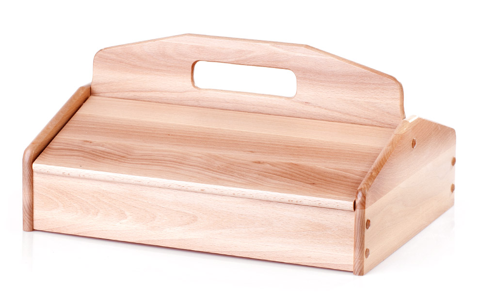 Aufklappbare Schuhputzkiste mit Transportgriff auf SHOEPASSION.com