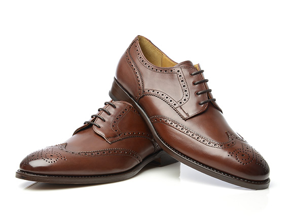 Goodyear-welted Full-Brogue Derby in 