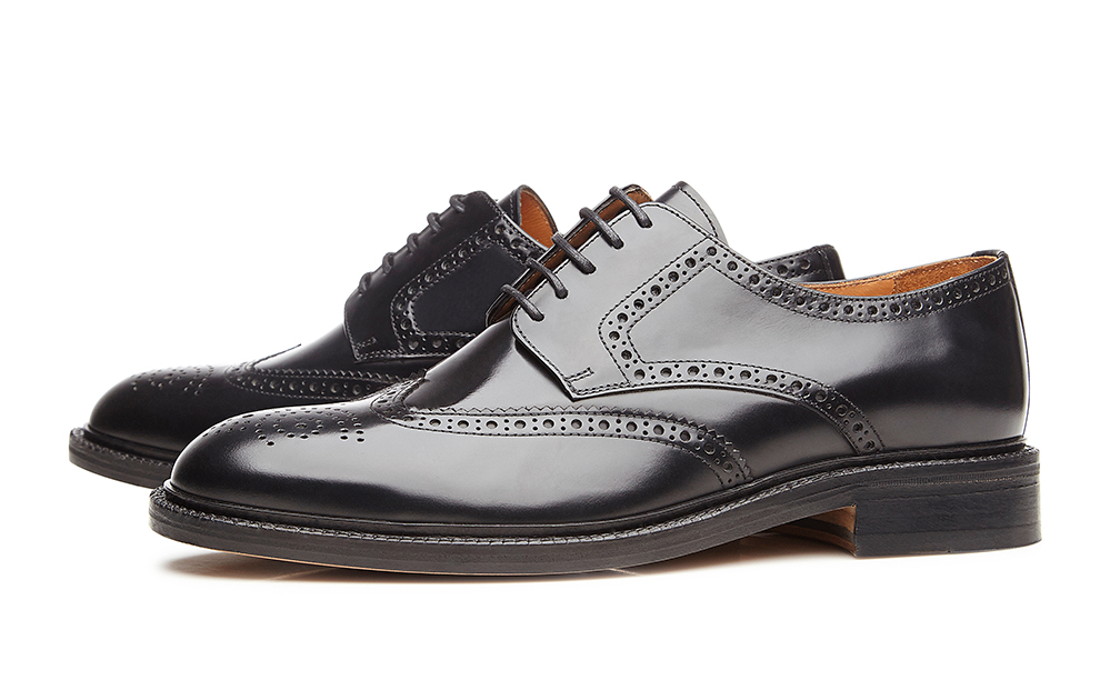Handgefertigter Full Brogue Derby Herrenschuh Shoepassion Com