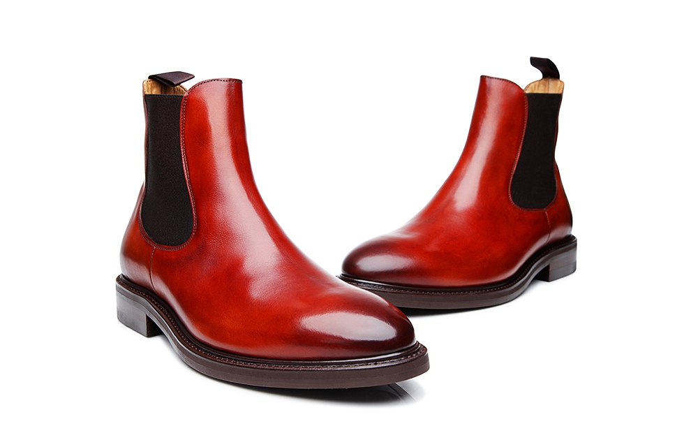 Edler Chelsea Boot in Brandy aus Soft Calf