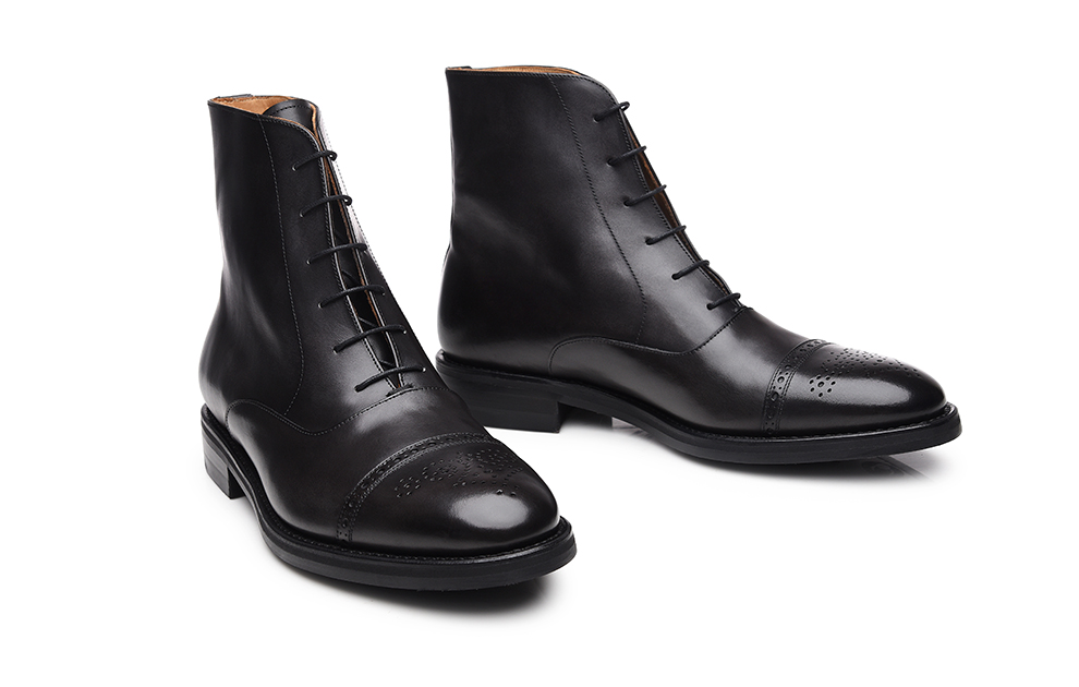 Rahmengenahter Oxford Boot Mit Patina Shoepassion Com