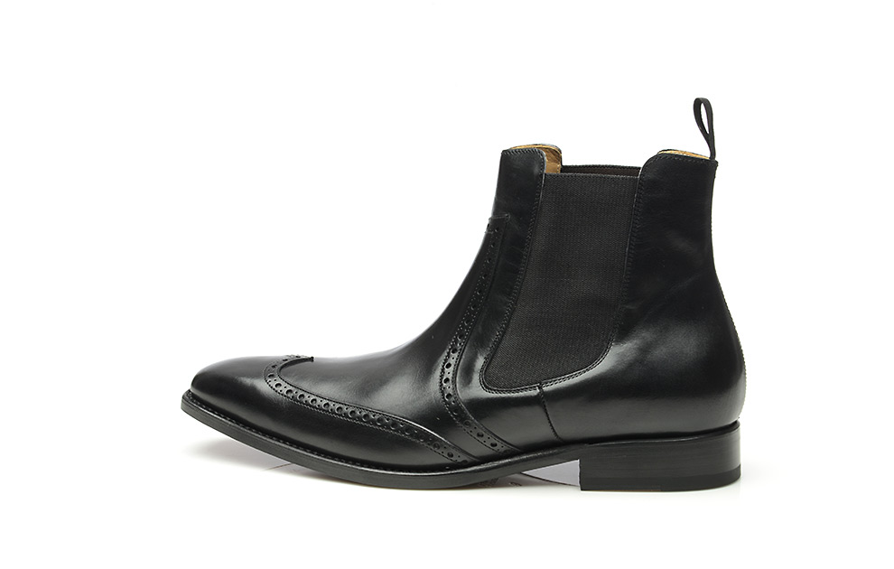 Model No. 664 – Goodyear genaaide full brogue chelsea boots Model No. 664 – Goodyear genaaide full brogue chelsea boots