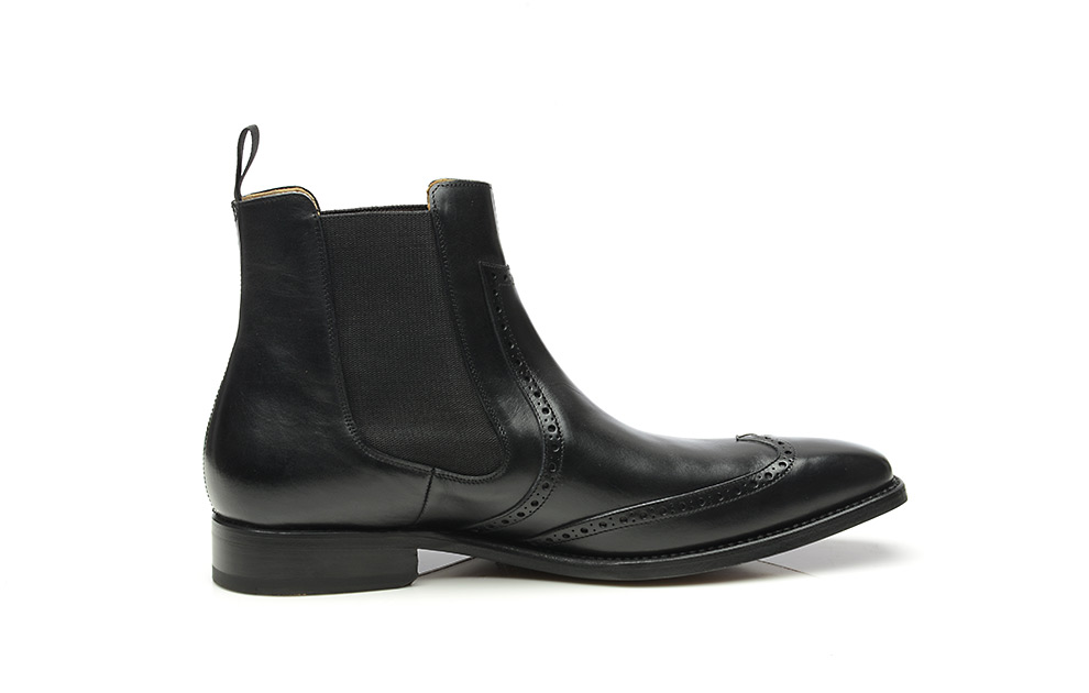 Model No. 664 – Goodyear genaaide full brogue chelsea boots Model No. 664 – Goodyear genaaide full brogue chelsea boots