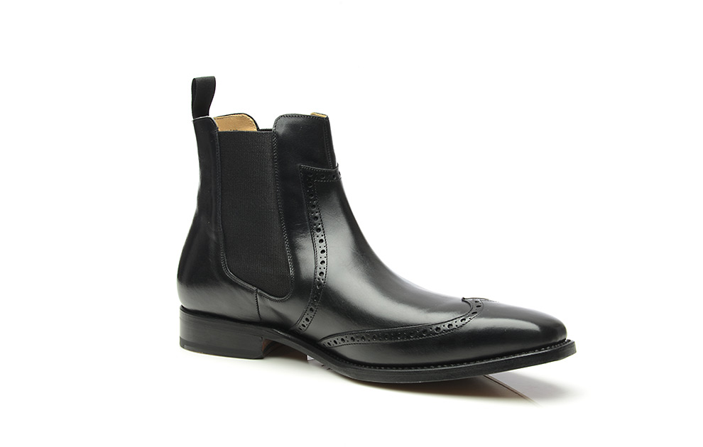 Model No. 664 – Goodyear genaaide full brogue chelsea boots Model No. 664 – Goodyear genaaide full brogue chelsea boots